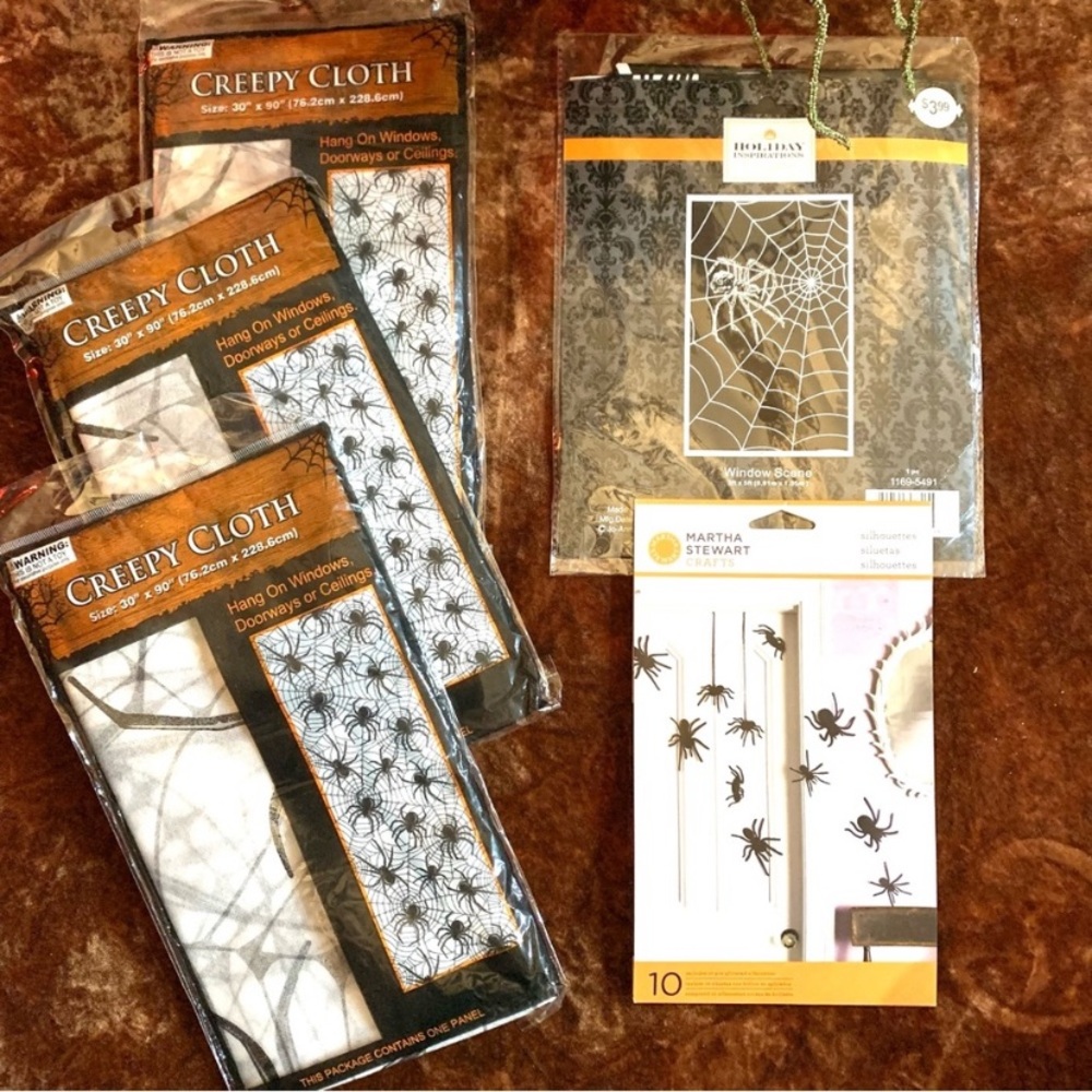 Halloween spider accessory bundle 5 items unopened packages